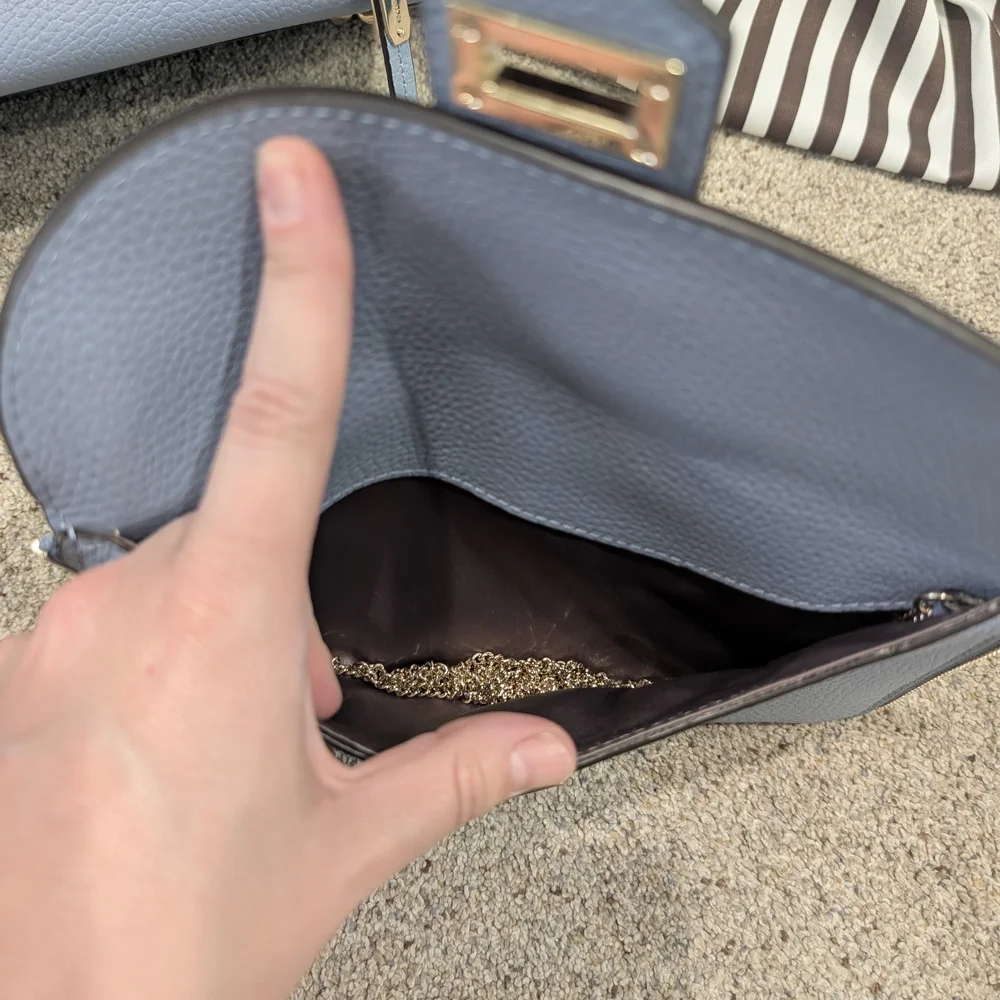 Henri Bendel Light Blue Satchel Bag - Picture 3 of 12